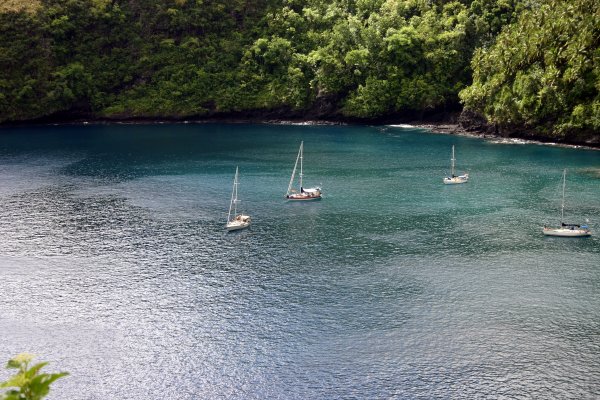 Anchored in HanaTefua with Lawur